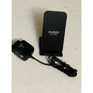 Pleson Fast Wireless Charger Stand 10W Charging Pad Phone Charger
